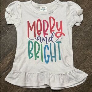 Merry & Bright 2t girls top